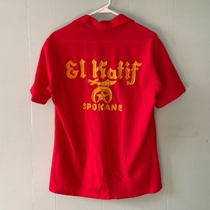 Vintage Chainstitched Shriner Polo Shirt